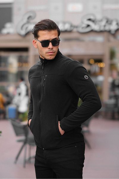 northerner Men's Zippered Fleece Winter Fleece Anti-Pilling