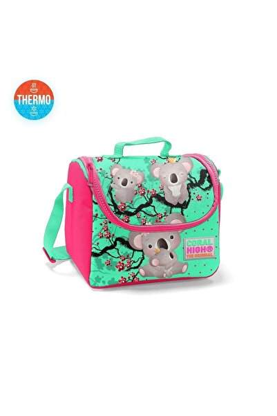 Coral High Термо чанта за обяд с неонов коралов коала мотив