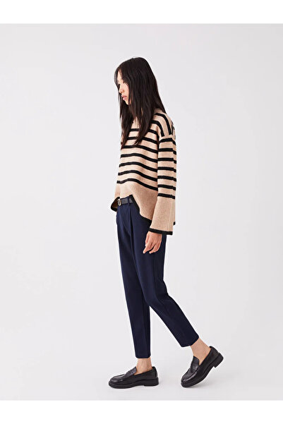 LC Waikiki Dámské mrkvové kalhoty LCW Vision v námořnické modři Standard Fit