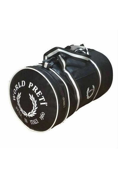 jetavm World Preti Black Cylinder Sports Fitness Gym Bag