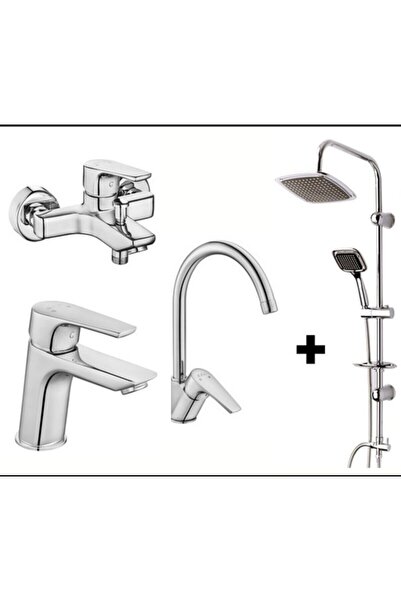 Eca Banyo+ Lavabo + Evye Bataryası + Modamix Marakech Tepe Duş Seti