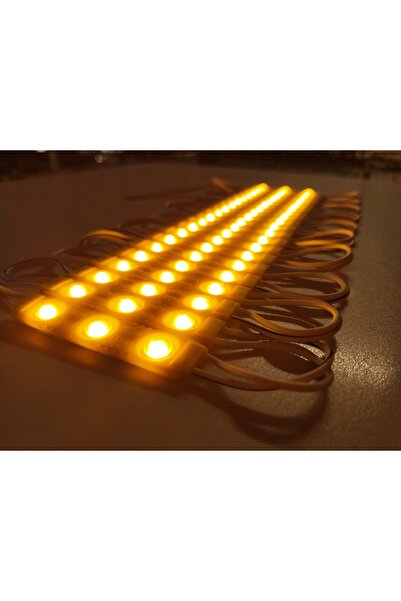 EPISTAR 12 Volt (10 adet) 1,5 Watt 3 lü Lensli Modül Led Reklamcı Modülü