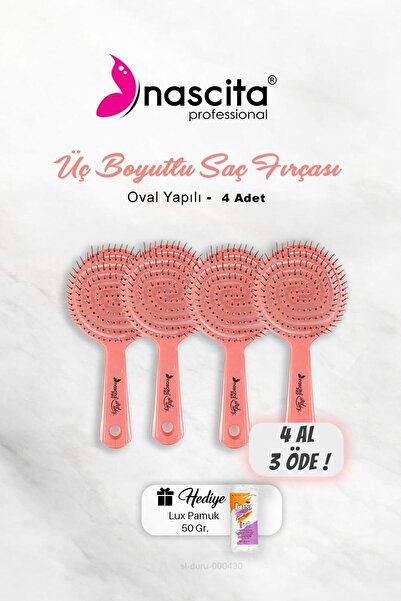nascita CUMPĂRĂ 4 PRIMIȚI 3 Perie de păr ovală tridimensională Nascita, roz, ...