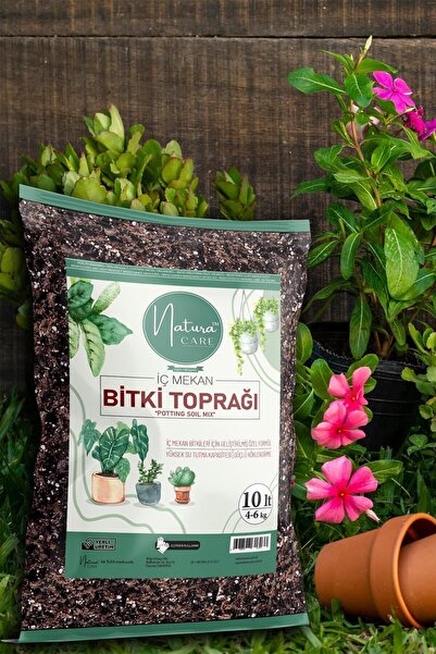 Natura Care 10 Litre Torf Karışımı Bitki Çiçek Saksı Torfu Toprağı Iç Mekan Toprak (3-5KG)