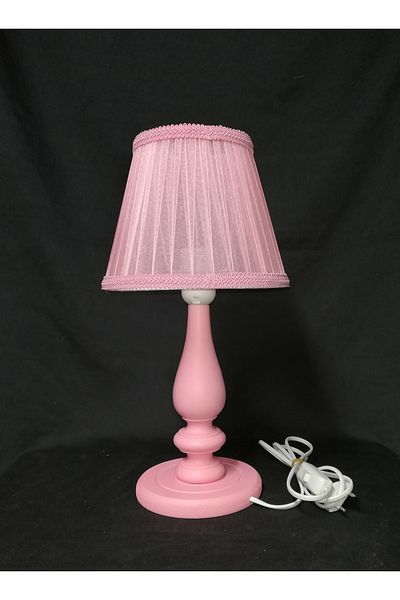 TEKAY AYDINLATMA Wooden Leg Room for Girl and Baby - Lampshade