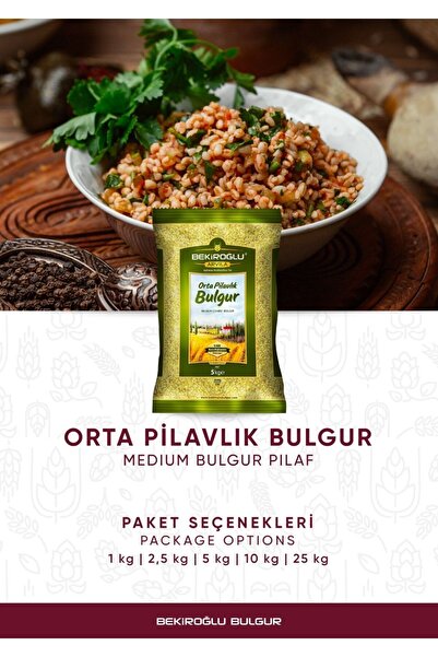 BEKİROĞLU ARVİLA Orta Pilavlık Bulgur 5 Kg