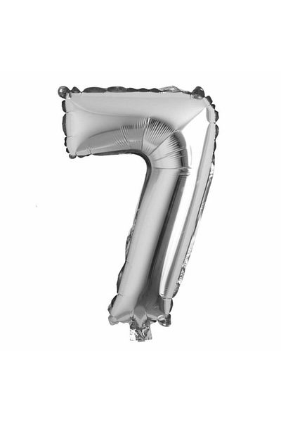 ikm balon Party Port Silver 7 Figure Foil Balloon 100 Cm 40 Inch