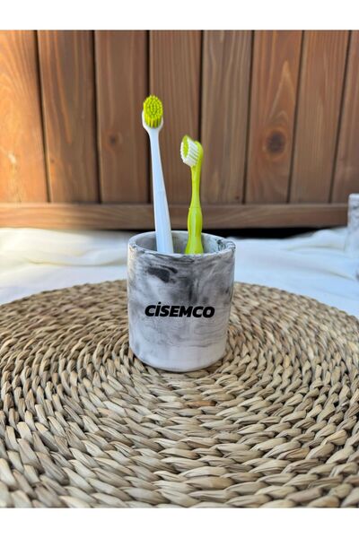 Çisem Αξεσουάρ υγρού σκυροδέματος για τουαλέτα μπάνιου με μοτίβο από λευκό μά...