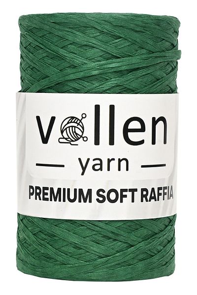 vollen yarn Μαλακό σχοινί από χαρτί Raffia, Φυσικό σχοινί Raffia, Σχοινί καθρέφτη, Σχοινί τσάντας, Σχοινί Supla, Σχοινί καπέλου και οργάνων, πράσινο