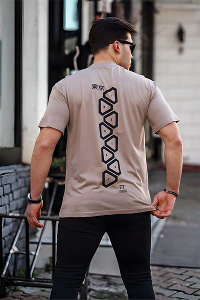 Oksit Trc 2774 Project - Ανδρικό T-Shirt με λαιμόκοψη με στάμπα μπροστά και πίσω