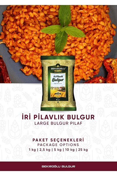 BEKİROĞLU ARVİLA İri Pilavlık Bulgur 5 Kg