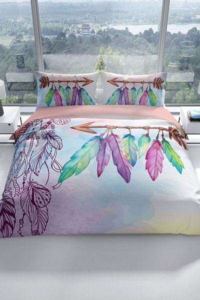 PerlaSera Sleep 3d Cotton Satin Double Duvet Cover Set
