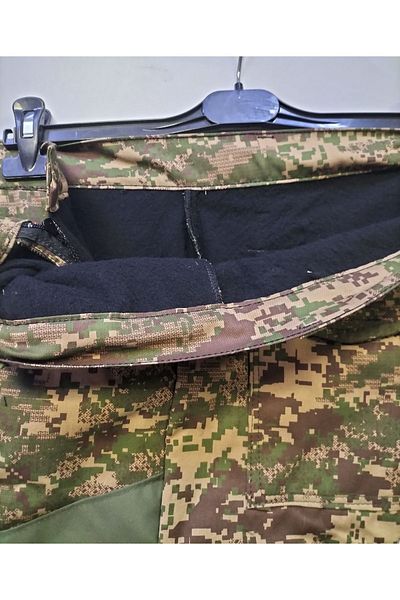 BeyzDenim Chubby Hunter and Dormitory Pants with Thermal Fleece and Camouflage Border - Waterproof