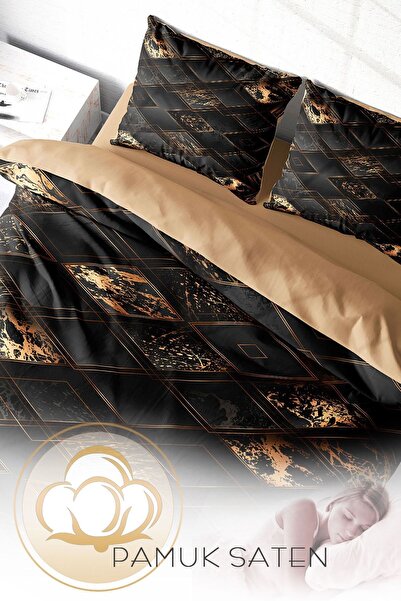 PerlaSera 3D Спеціальний дизайн Brown Suite - Двоспальний комплект постільної білизни, щільно тканий бавовняний сатин