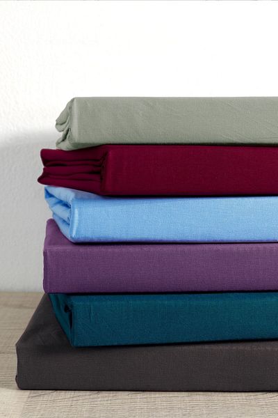 Cote Blanc 100% Cotton Percale Double Elastic Sheet Set 160x200 Stone