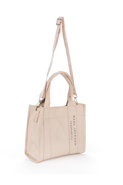 Moda Lalin Fabric Stripe Marc Jackson Written Bag Beige