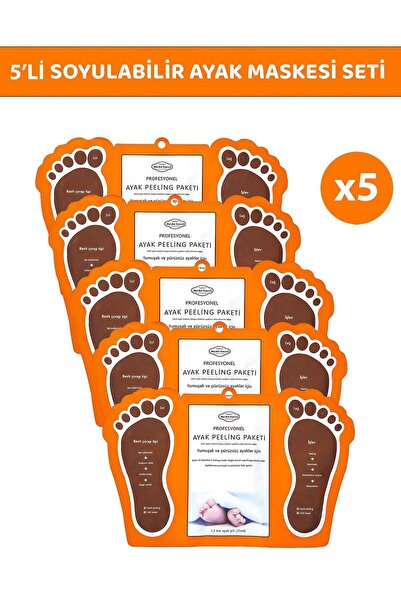 LUPİX Çorap Tipi Ayak Peeling Maskesi 5'li