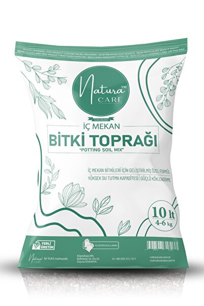 Natura Care 10 Litre Torf Karışımı Bitki Çiçek Saksı Torfu Toprağı Iç Mekan Toprak (3-5KG)