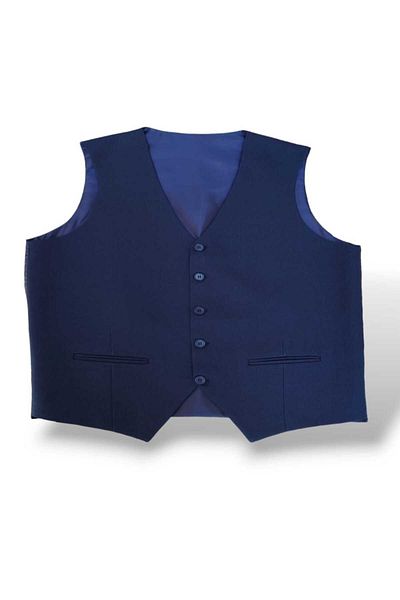 Ünal Giyim Men's Fabric Vest - Large Size Battal