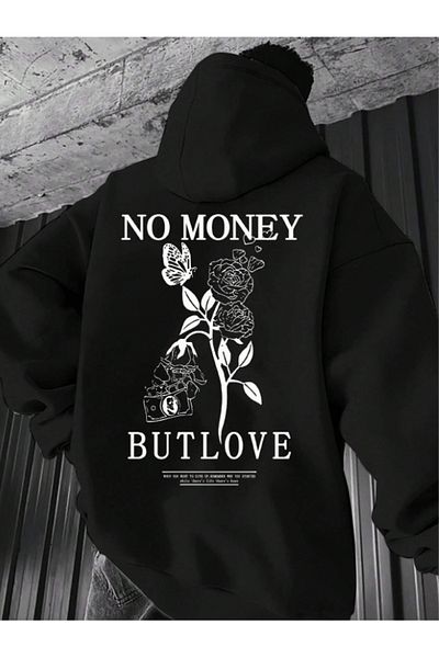 LA GULER Φούτερ με κουκούλα και τσέπη 3 νημάτων Unisex Oversize - Εκτυπωμένο