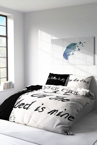 PerlaSera 3D Custom Design - Double Cotton Satin Duvet Cover Set, My Bed