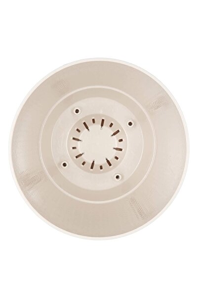 ToXA Sümela Örgü Saksı No1 0,50 Litre Kirli Beyaz 11cm Küçük Plastik Kendinden Tabaklı Çiçek Saksısı