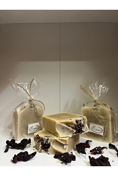 zeynis صابون زيت الزيتون النقي بخلاصة زهرة الرمان (HIBISKUS) (قطعة واحدة)، صا...