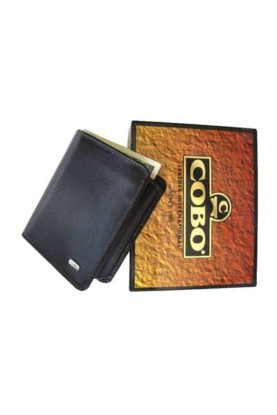 Zenga Original Leather Small Size Men's Wallet 121-1 Black
