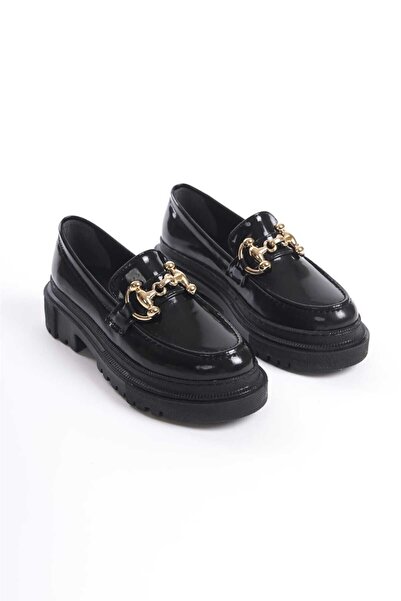 Lady Comfort حذاء نسائي يومي بدون كعب تفاصيل إكسسوار موكاسين نعل سميك سامبا