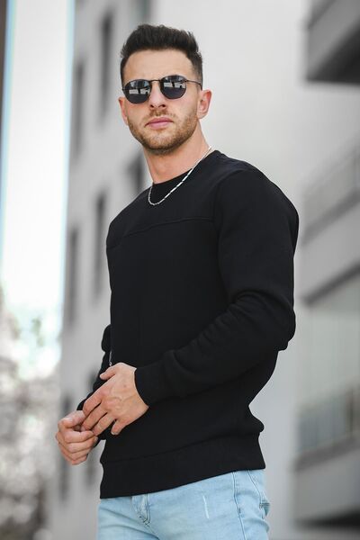 Oksit Trc 2173 Три нитки Шардон з сухим принтом на капюшоні, деталі кишень, чоловічий світшот