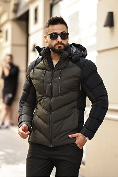 DOXGER Aurora Erkek Slim Fit Su ve Rüzgar Geçirmez Mont | Çıkarılabilir Kapüş...