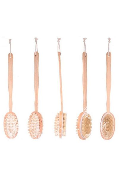 Hediye Rüzgarı Double Sided Bath Massage Brush - Long Handle