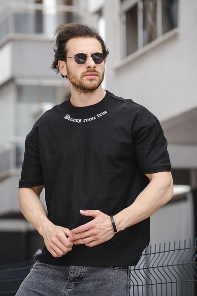 Oksit Ανδρικό μπλουζάκι Trc 2783 Printed Crew Neck Oversize