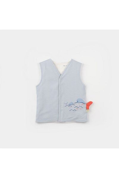 Biorganic Sun Lets Sail Jersey Baby Vest 61497
