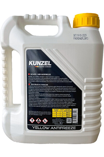 KUNZEL Antifriz Organik Konsantre -56° Sarı /yellow 3 Lt