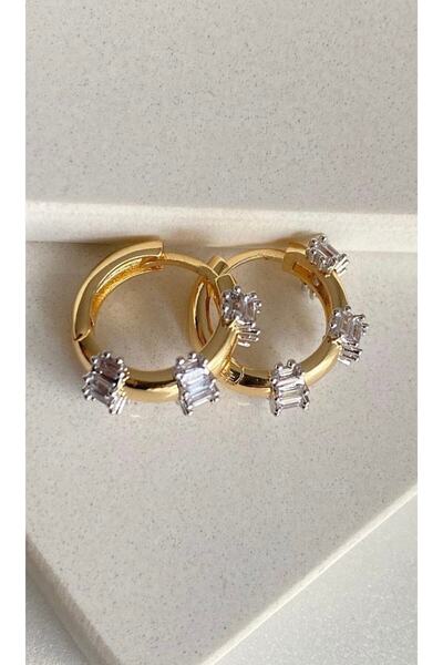 Vi store Baget Taşlı Mers Halka Küpe