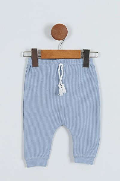 VEGAMOD ERKEK BEBEK TAVŞAN NAKIŞLI ÇİZGİLİ WAFFLE KUMAS İKİLİ TAKIM