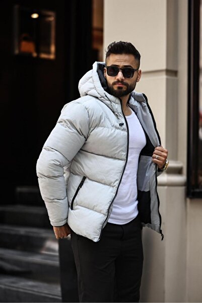 DOXGER Iceberg Erkek Regular Fit Su ve Rüzgar Geçirmez Mont | Sabit Kapüşonlu, 3 Cepli