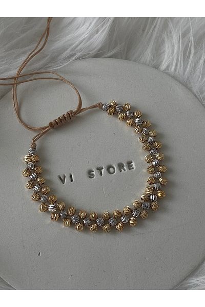 vi store vi jewelry سوار دوريكا مزدوج اللون مع رفع