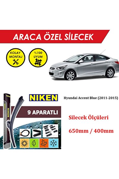 MeyZone Hyundai Accent Blue Ön Cam Silecek Takımı (2011-2015)