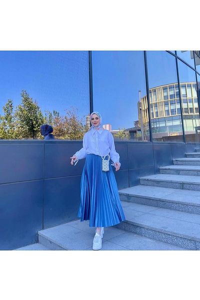 Zübeyde Sayın Πλισέ Henza Hijab Φούστα