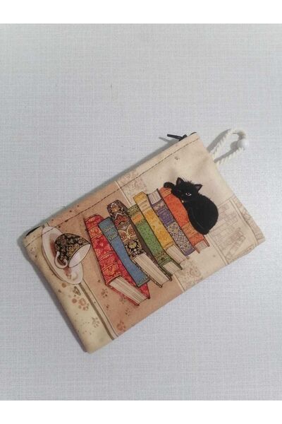 owl bag Drăguț Bookshelf Cat Model Design Pen Holder-portofel