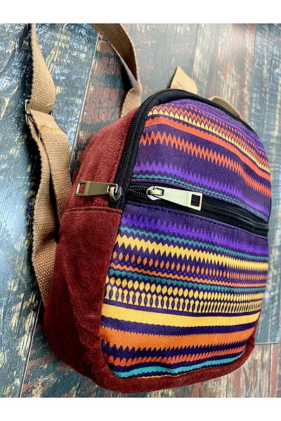 Street Bag Salina Bag - Ethnic Authentic Patterned, Small Backpack, Waterproof, Travel Daily Use Bag