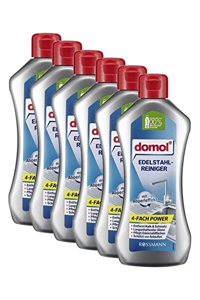 DOMOL Çelik ve Krom Evye Temizleyicisi 250 ml (6 Adet)