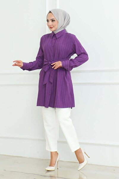 Genel Markalar Bağlamalı Gömlek Tunik