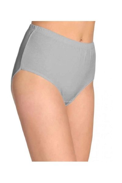 Tutku Set de 6 bato ribbed gri pentru femei, 100% bumbac