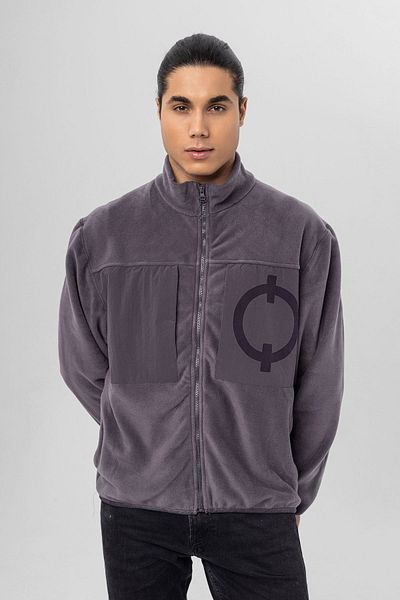 Sarı Etiket Regular Fit Pocket Fleece Jacket