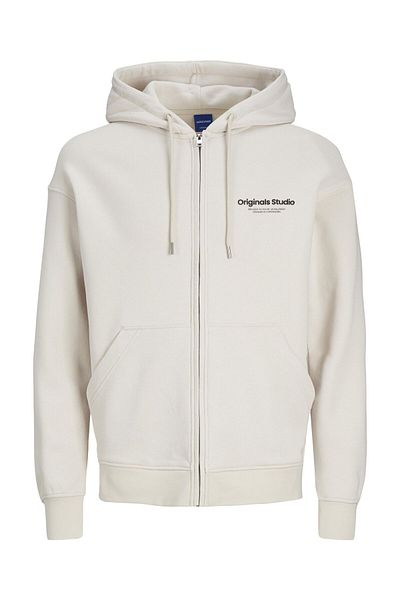 Jack & Jones Plus Kapuzenpullover mit Reißverschluss Große Größen Bedruckter Kapuzenpullover mit Reißverschluss