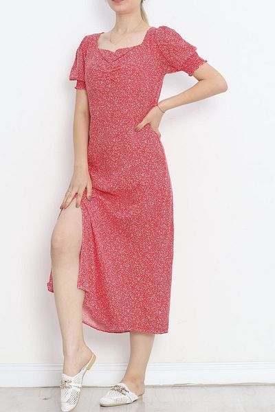 Moka Shopin Red Kiss Collar Dress -MokaShopin1-696.1247