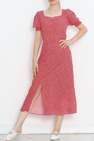Moka Shopin Red Kiss Collar Dress -MokaShopin1-696.1247